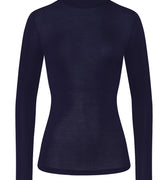 Woolen Silk W Wool And Silk Turtleneck | Night Blue 71423-2624